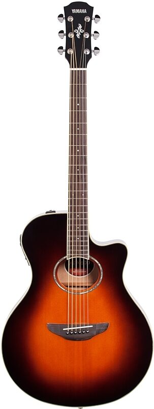 Yamaha APX-600 Acoustic-Electric Guitar, Old Violin Sunburst, Full Straight Front