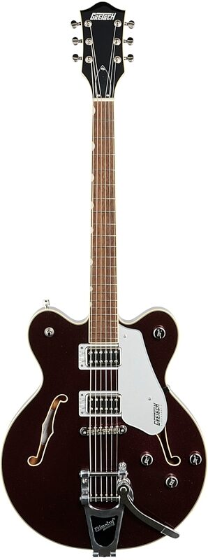 Gretsch G5622T Electromatic Center Block Double Cutaway Electric Guitar, Laurel Fingerboard, Dark Cherry Metallic, Full Straight Front