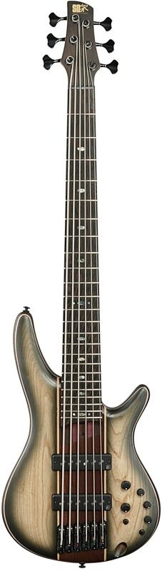 Ibanez Premium SR1346 Bass Guitar, 6-String (with Gig Bag), Dual Shadow Burst, Full Straight Front