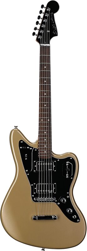 Squier Contemporary Jaguar HH ST Electric Guitar, Shoreline Gold, Full Straight Front