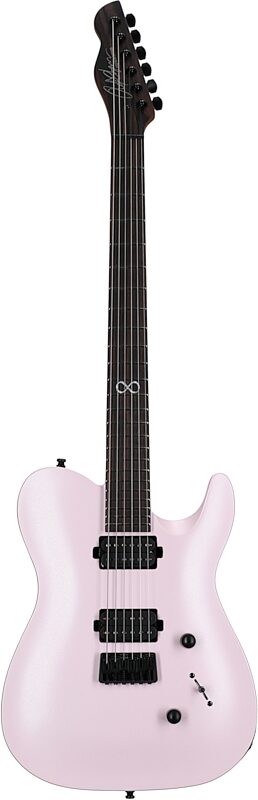 Chapman ML3 Pro Modern Electric Guitar, Coral Pink Satin Metallic, Full Straight Front