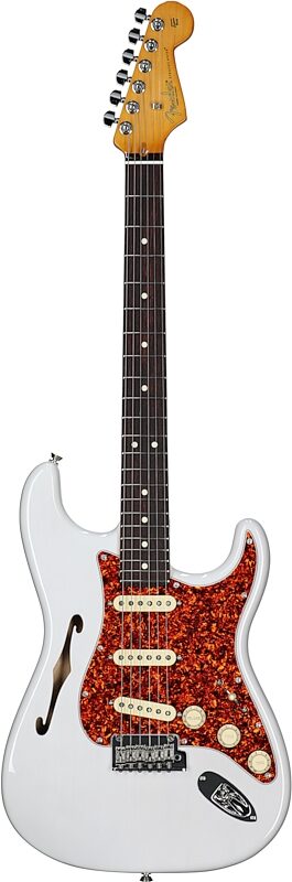 Fender Limited Edition American Professional II Stratocaster Thinline Electric Guitar (with Case), White Blonde, Full Straight Front