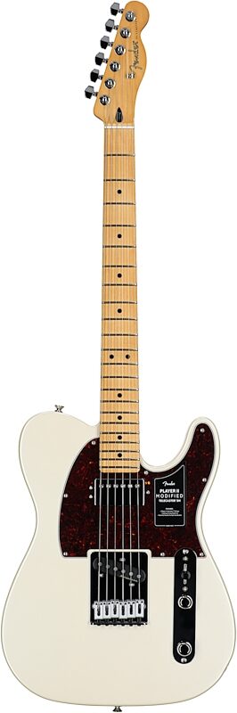 Fender Player II Modified Telecaster SH Electric Guitar, Maple Fingerboard (with Gig Bag), Olympic Pearl, Full Straight Front
