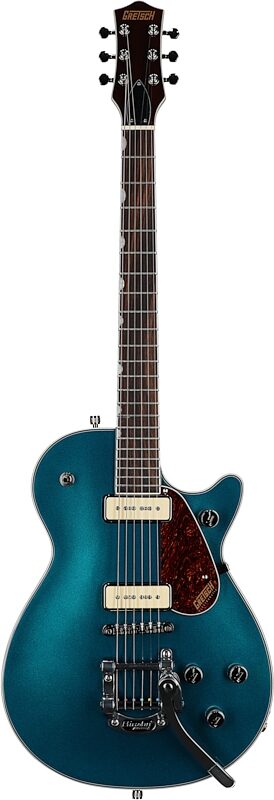 Gretsch G5210T-P90 Electromatic Jet Two 90 Single-Cut Electric Guitar, Petrol, Full Straight Front