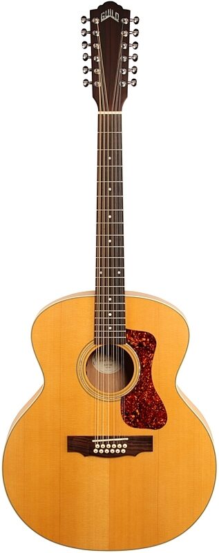 Guild F-2512E Maple Acoustic-Electric Guitar, 12-String, Natural, Full Straight Front