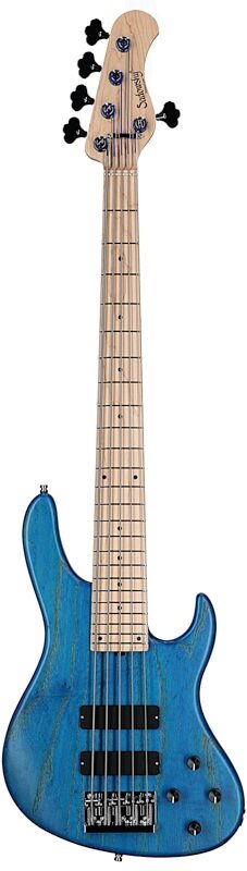 Sadowsky MetroLine 24-fret Modern Bass, 5-String (with Gig Bag), Ocean Blue, Full Straight Front