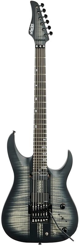 Schecter Banshee GT FR-S Electric Guitar, Satin Charcoal Burst, Full Straight Front