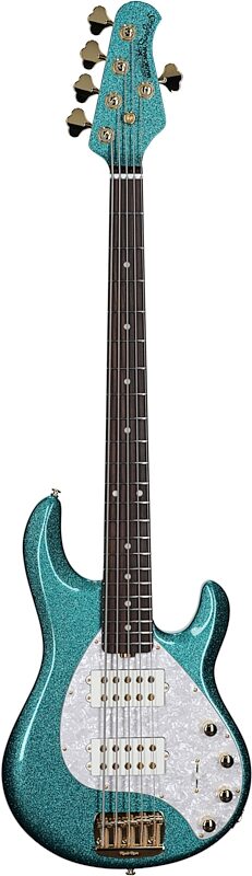 Ernie Ball Music Man StingRay 5 Special HH Electric Bass (with Case), Ocean Sparkle, Full Straight Front