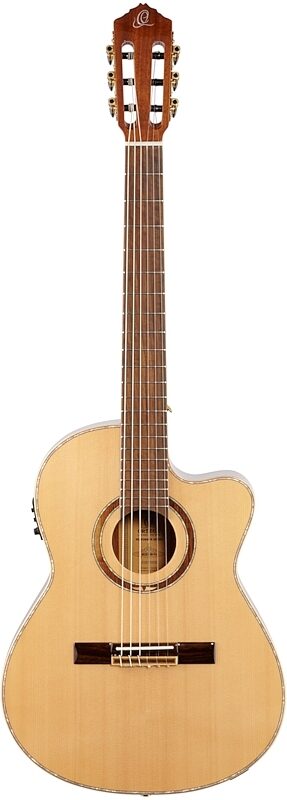 Ortega RCE138T4 Classical Acoustic-Electric Guitar (with Gig Bag), New, Full Straight Front