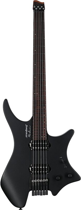 Strandberg Boden Essential 6 Electric Guitar (with Gig Bag), Black Granite, Full Straight Front