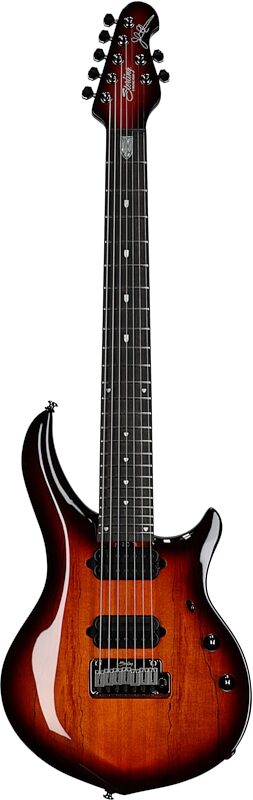 Sterling by Music Man John Petrucci Majesty MAJ270 Electric Guitar, Seven-String (with Gig Bag), Blood Orange, Full Straight Front