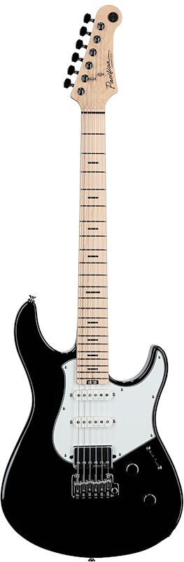Yamaha Pacifica Standard Plus PACS+12M Electric Guitar, Maple Fingerboard (with Gig Bag), Black, Full Straight Front