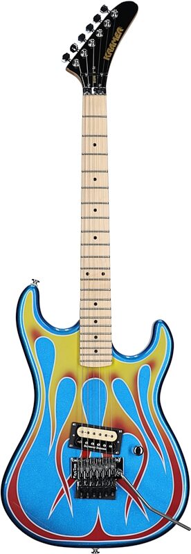 Kramer Baretta Custom Graphics Series Electric Guitar (with Soft Case), Hot Rod, Full Straight Front
