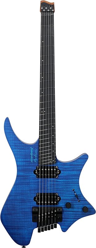 Strandberg Boden Prog NX 6 Electric Guitar (with Gig Bag), Deep Blue, Full Straight Front