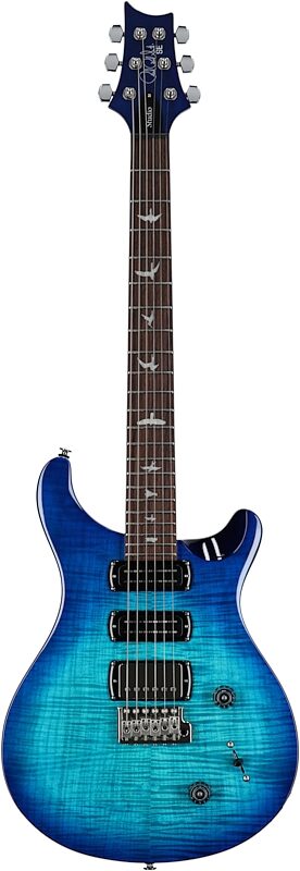 PRS Paul Reed Smith SE Studio Electric Guitar (with Gig Bag), Lake Blue, Full Straight Front