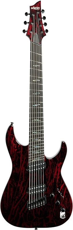 Schecter C-7 MS Silver Mountain Electric Guitar, 7-String, Blood Mountain, Full Straight Front