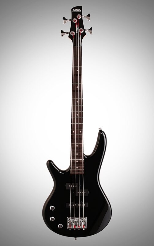 Ibanez GSRM20 Left-Handed Mikro Electric Bass, Black, Full Straight Front