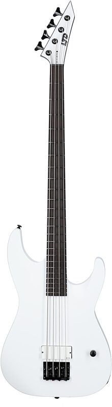 ESP LTD M-4 Arctic Metal Electric Bass Guitar, New, Full Straight Front
