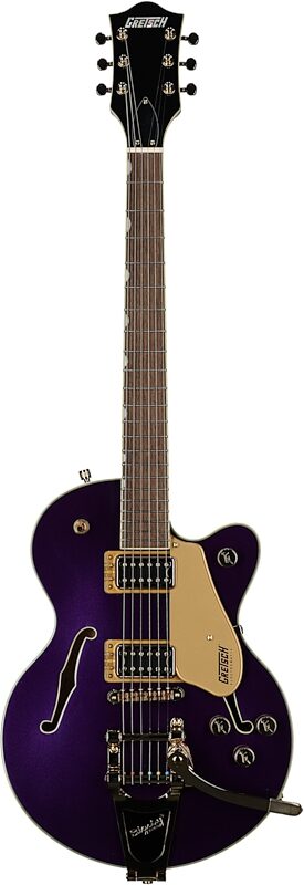 Gretsch G-5655TG Electromatic Center Block Jr Single-Cut Electric Guitar, Amethyst, Full Straight Front