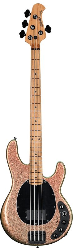 Ernie Ball Music Man DarkRay Electric Bass (with Mono Soft Case), Gold Bar, Full Straight Front