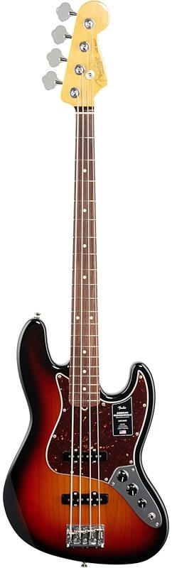 Fender American Professional II Jazz Bass, Rosewood Fingerboard (with Case), 3-Color Sunburst, Full Straight Front