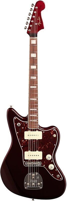Fender Troy Van Leeuwen Jazzmaster Electric Guitar (with Case), Oxblood, Full Straight Front