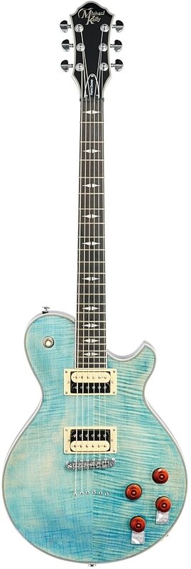 Michael Kelly Patriot Decree Electric Guitar, Pau Ferro Fingerboard, Coral Blue, Blemished, Full Straight Front
