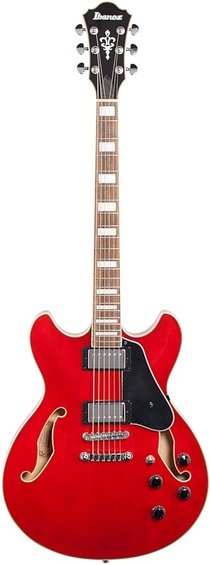 Ibanez AS73 Artcore Semi-Hollow Electric Guitar, Transparent Cherry, Full Straight Front