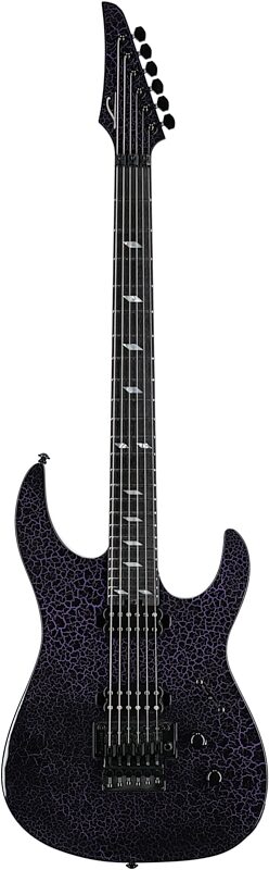 Legator Ninja 6 Floyd Rose Electric Guitar, Purple Crackle , Full Straight Front