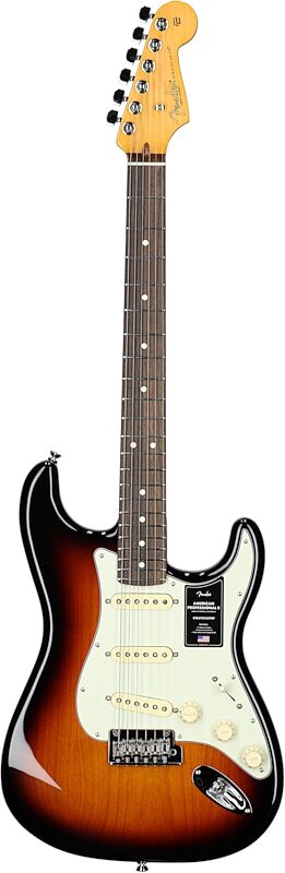 Fender American Professional II Stratocaster Electric Guitar, Rosewood Fingerboard (with Case), 70th Anniversary 2-Color Sunburst, Full Straight Front