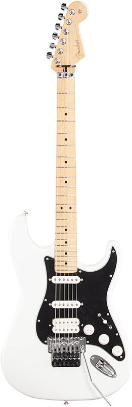 Fender Player Stratocaster HSS Floyd Rose Electric Guitar, with Maple Fingerboard, Polar White, Full Straight Front