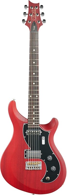 PRS Paul Reed Smith S2 Vela Satin Electric Guitar (with Gig Bag), Vintage Cherry, Full Straight Front
