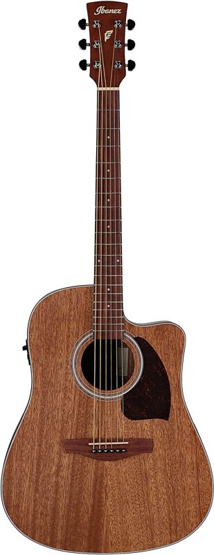 Ibanez PF54CE Acoustic-Electric Guitar, Open Pore Natural, Full Straight Front