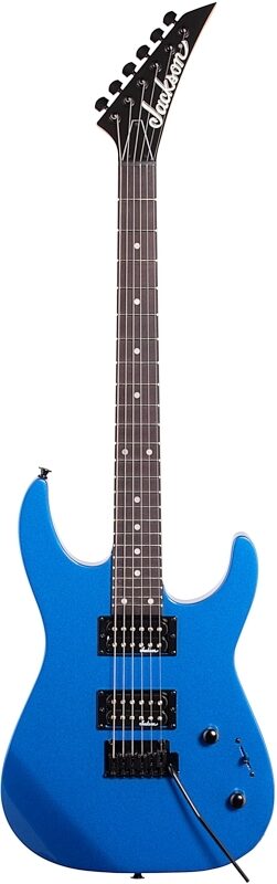 Jackson JS Series Dinky JS12 Electric Guitar, Amaranth Fingerboard, Metallic Blue, Full Straight Front