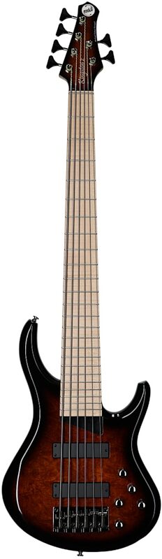 MTD Kingston Z6MP Electric Bass, 6-String (with Maple Fingerboard), Tobacco Sunburst, Full Straight Front