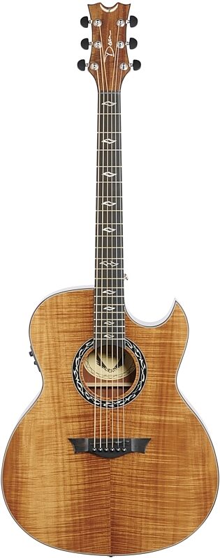 Dean Exhibition Koa Acoustic-Electric Guitar, New, Full Straight Front