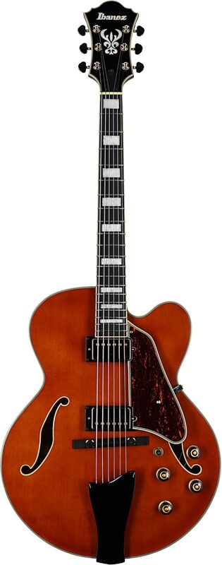 Ibanez Artcore Expressionist AF95 Electric Guitar, Dark Amber, Open Box (Very Good), Full Straight Front