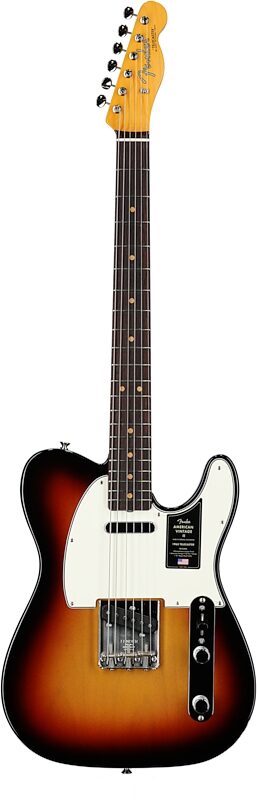 Fender American Vintage II 1963 Telecaster Electric Guitar, Rosewood Fingerboard (with Case), 3-Color Sunburst, Full Straight Front