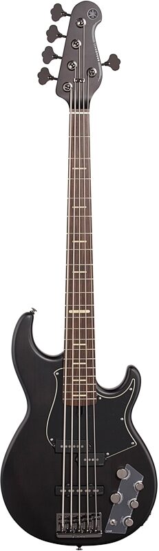 Yamaha BB735A Electric Bass Guitar, 5-String (with Gig Bag), Black, Full Straight Front