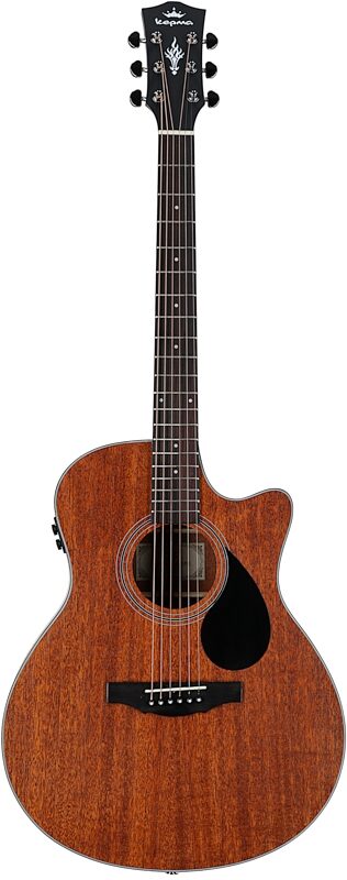 Kepma K3 Series GA3-130 Acoustic-Electric Guitar, Walnut Matte, with AcoustiFex K-10 Pickup, Full Straight Front