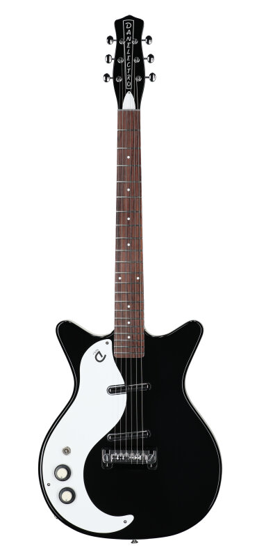 Danelectro '59 MOD NOS Electric Guitar, Left-Handed, Black, Full Straight Front