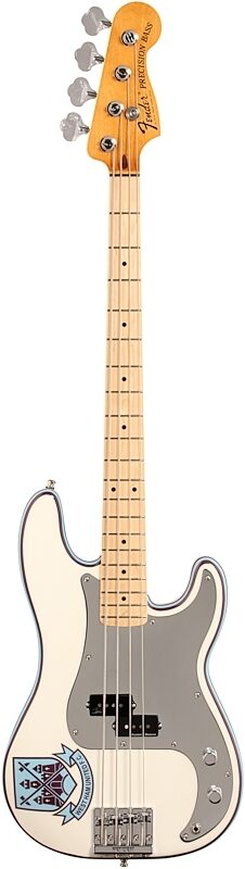 Fender Steve Harris Precision Electric Bass (with Gig Bag), Olympic White, Full Straight Front