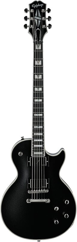Epiphone Les Paul Prophecy Electric Guitar, Aged Jet Black Metallic, Full Straight Front