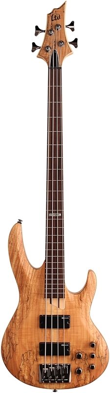 ESP LTD B-204SM Fretless Electric Bass, Natural Satin, Full Straight Front