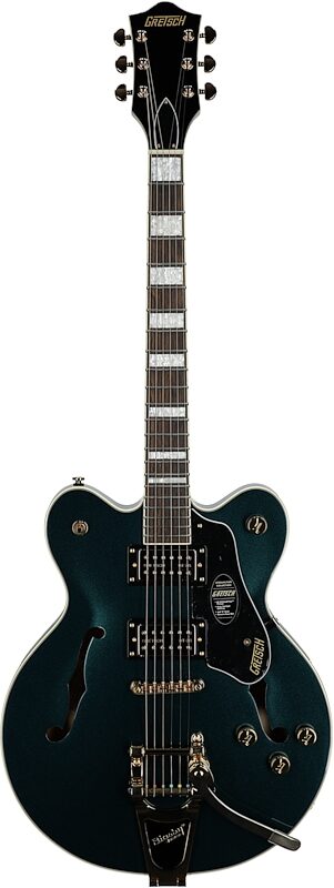 Gretsch Limited Edition G2622TG Streamliner Center Block Double-Cut Electric Guitar (with Bigsby), Midnight Sapphire, Full Straight Front