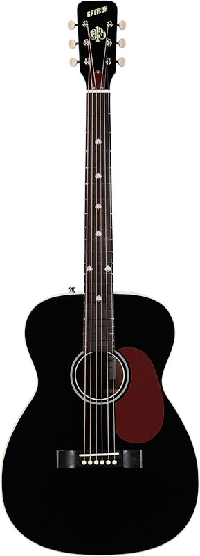 Gretsch Limited Edition Nick 13 Outlaw Heart Acoustic-Electric Guitar, Black, Full Straight Front