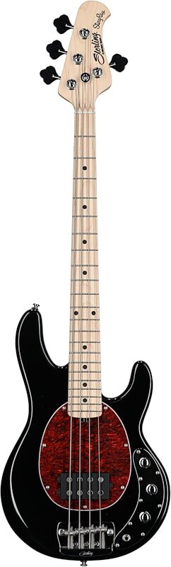 Sterling by Music Man RaySS4 StingRay Short Scale Electric Bass, Black, Full Straight Front