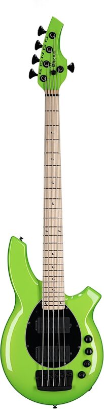 Ernie Ball Music Man Bongo 5HH Electric Bass, 5-String (with Case), Mantis Green, Full Straight Front