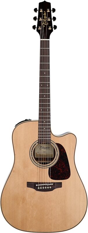 Takamine P5DC Acoustic-Electric Guitar (with Case), Natural Gloss, Full Straight Front