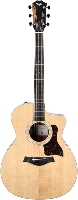 Taylor 214ce-K-v2 Grand Auditorium Acoustic-Electric Guitar (with Gig Bag), New, Full Straight Front